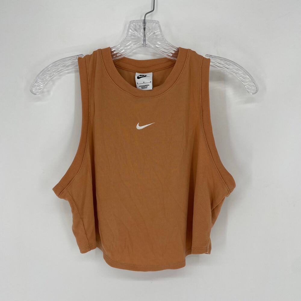 Nike Crop Rib Tank Top Size Medium - Picture 2 of 6